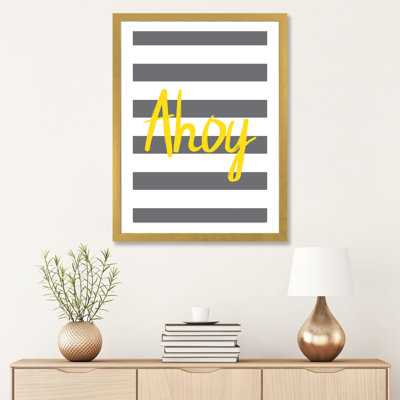 " Yellow Ahoy Nordic Design "