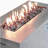 Concrete Propane/Natural Gas Outdoor Fire Pit Table-533792466