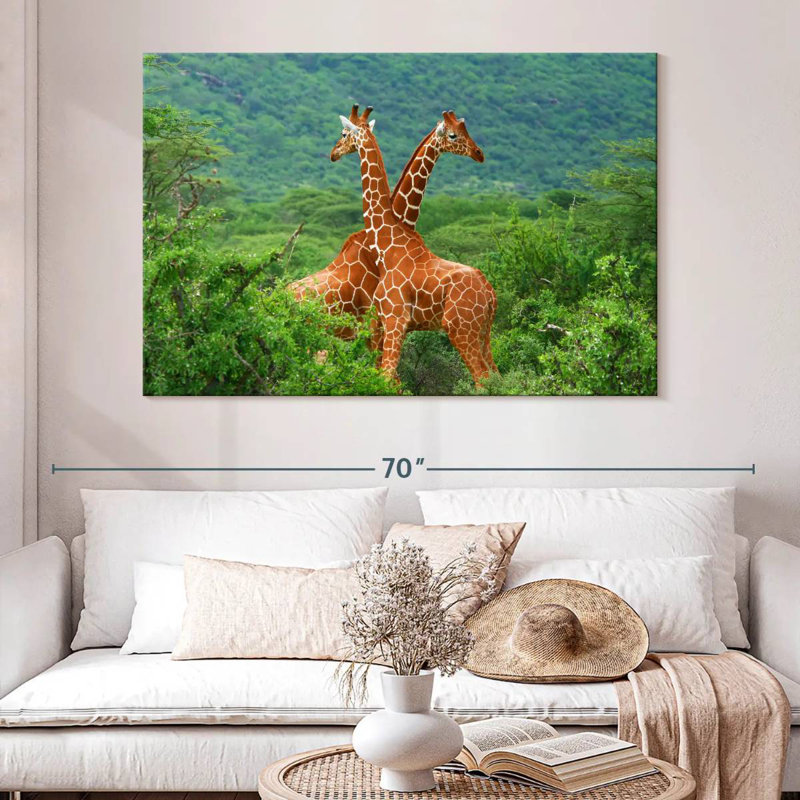 Crowle Giraffe Love, H 34 po x l 51 po