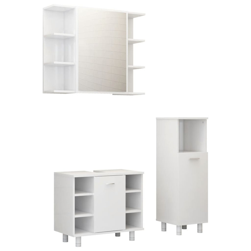 Aslam Bathroom Storage Furniture Set