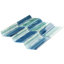 Carrelage mural mosaïque en verre fondu 11,73 po x 11,74 po Tara Chevron (0,96 pi2 / feuille)-50835213