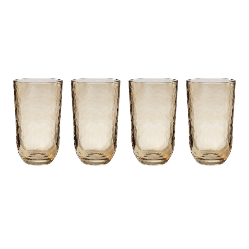 Lenox Homespun Amber Tall Tumbler - Set Of 4