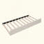 Lit plateforme tapissier avec port USB et lit gigogne simple