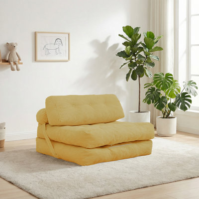 Support de dossier convertible 32 po, jaune