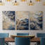 Lanscape Study Series XLV III - Ensemble de 3 toiles tendues avec châssis - Prêt à être accroché-685599194