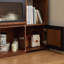 Buffet en bois manufacturé et brun noisette