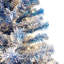 Sapin de Noël artificiel à charnière pré-éclairé 6 pi, arbre de Noël artificiel enneigé enneigé avec 750 branches de Noël