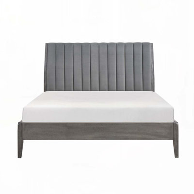 Velvet Upholstered Bed
