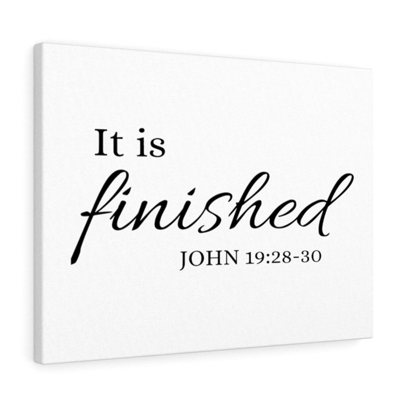 It Is Finished John 19:28:30 - Wrapped Canvas Print, 46cm H x 61cm W