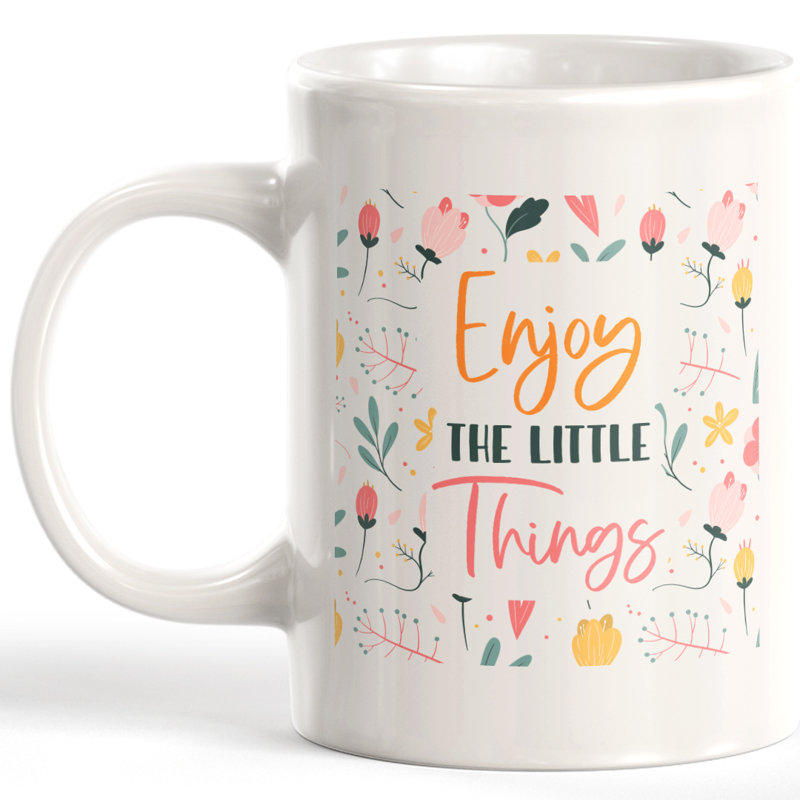 Tasse à café Enjoy the Little Things, 11 oz, Céramique