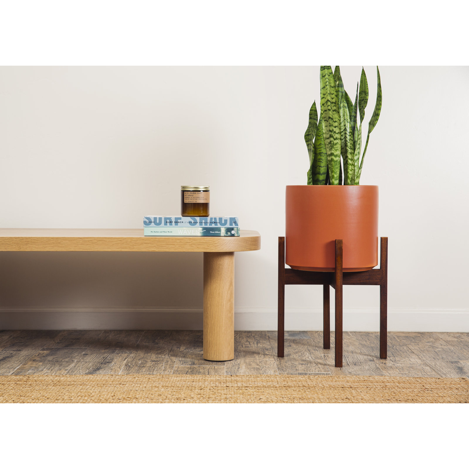 Keyes Pot Planter, Rust/Dark, 18.5" H x 15.5" W x 15.5"