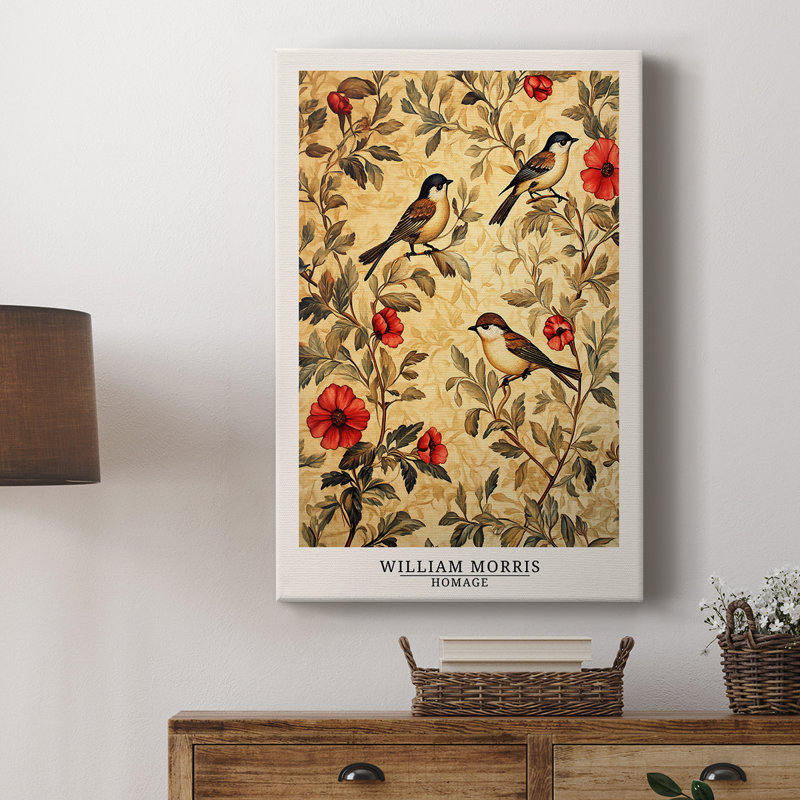 Wm Morris Series CII - Cavas de galerie sur mesure, H 36 po x l 24 po