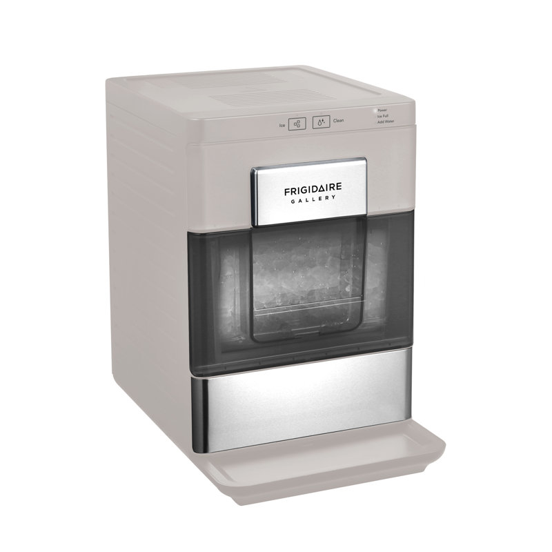 Frigidaire Gallery 33 Lbs. Countertop Ice Maker, Stainless Steel Accents, Nugget Shaped Ice, Gray