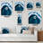Blue Brazilian Geode - Modern Wall Clock-1264969682