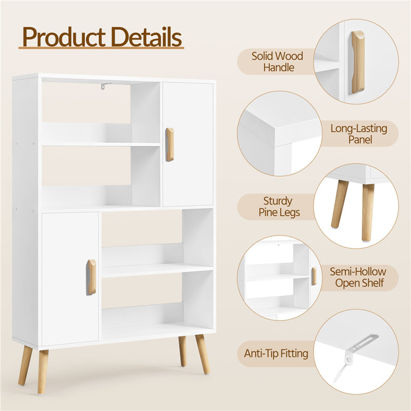 120.5cm H x 80cm W Standard Bookcase