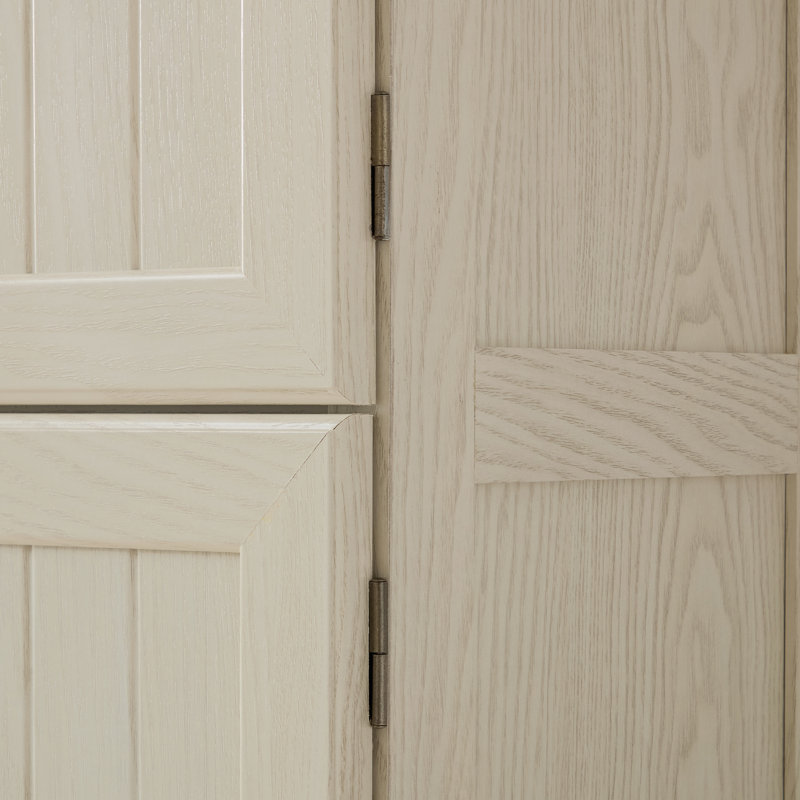 Armoire de rangement de 72,4 po de hauteur, armoire de rangement autoportante avec 8 portes et 4 tablettes, armoire d'appoint classique pour le salon, la cuisine, la salle à manger, blanc