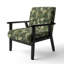 Fauteuil rembourré d'appoint tropical D-237066029