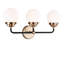 Éclairage pour meuble-lavabo en verre soufflé à la main 3 lumières Newport-1392500018-1392500023