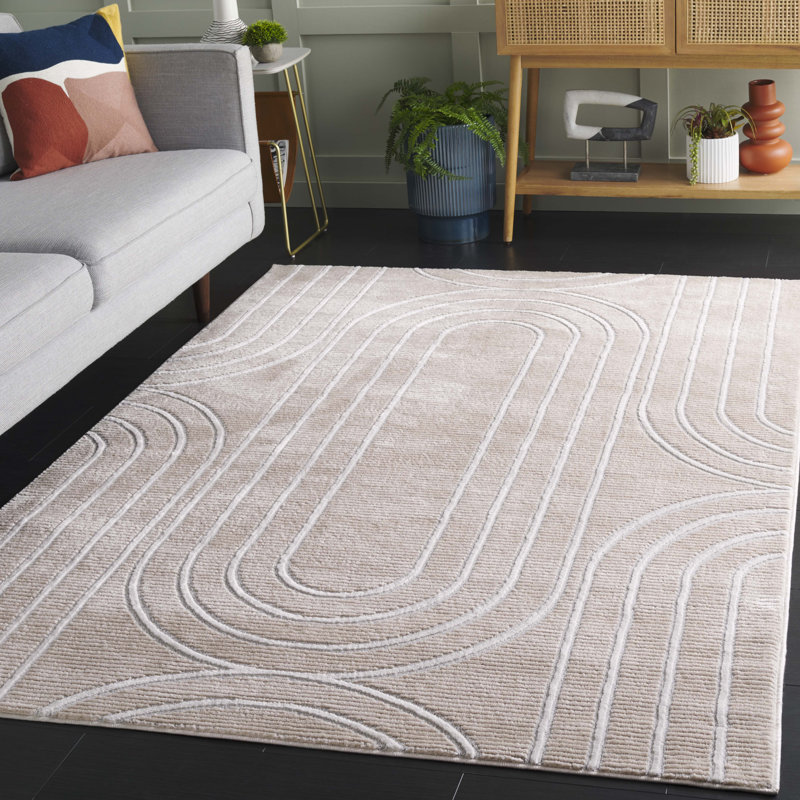 Kaillan Performance Abstract Rug, Rectangle 5'3" x 7'6"