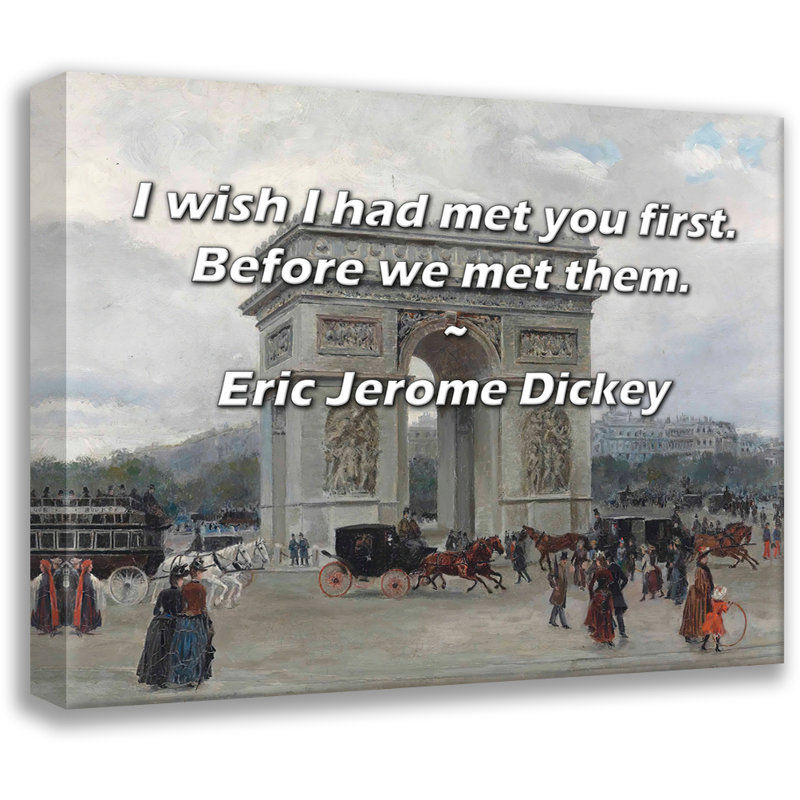 Toile tendue Astoria Grand Gallery par Eric Jerome Dickey: «Je souhaite vous avoir rencontrée en premier. Avant nous»
