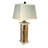 Battery Powered Live Edge Wood Table Lamp. Textured Poly Lumber Core with Live Edge Wood Panels-865930725