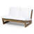 Teak Frame/White Cushion selected