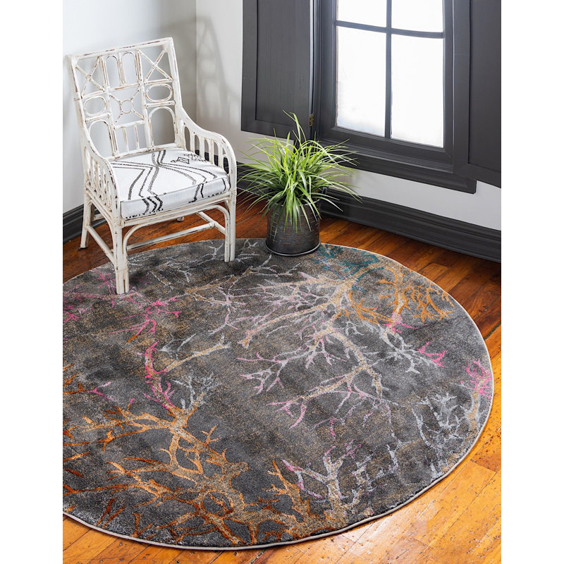 Estrada Oriental Indoor Rug, Round 6'