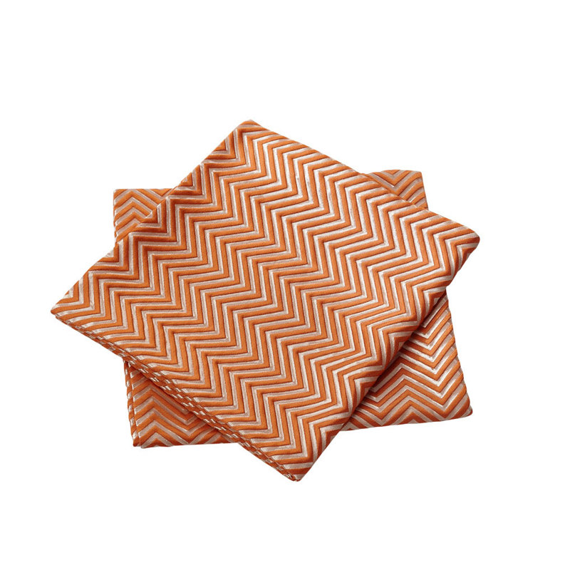 Chevron Rectangular Lumbar Pillow Cover, Burnt Orange