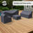Bhairavi Rattan Sectional Seating Group Cover