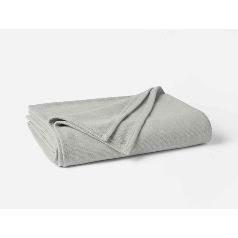 Sequoia Hand Woven Blanket, King, Soft Gray