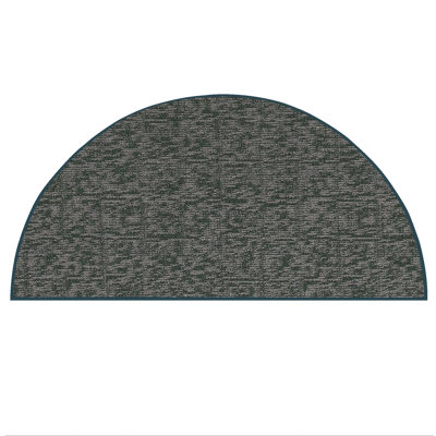 Elemental Accent Rug - Green Distressed Geometrical Print