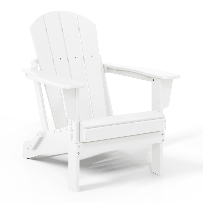 Ensemble de conversation 5 pièces Adirondack avec table basse carrée Vinnie, Blanc