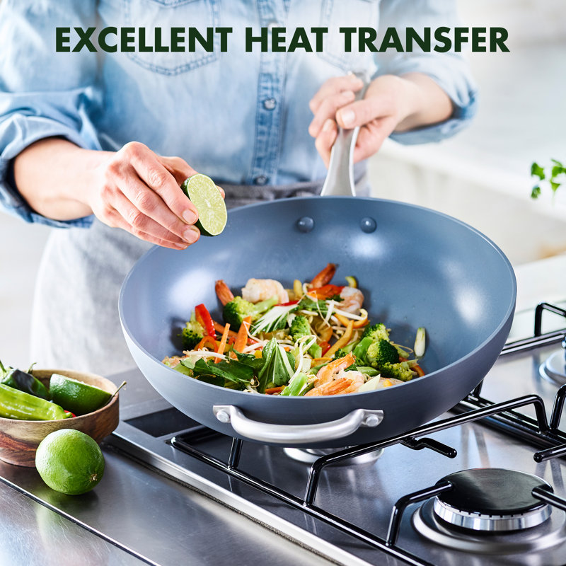 GreenPan Lima 12.5" Non-Stick Hard Anodized Ceramic Wok