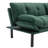 2-in-1 Convertible Futon Sofa Bed with Adjustable Arms & Backrest for Small Spaces, Emerald Green-1953451085