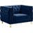 Michelle 44" W Tufted Velvet Armchair-2119286907