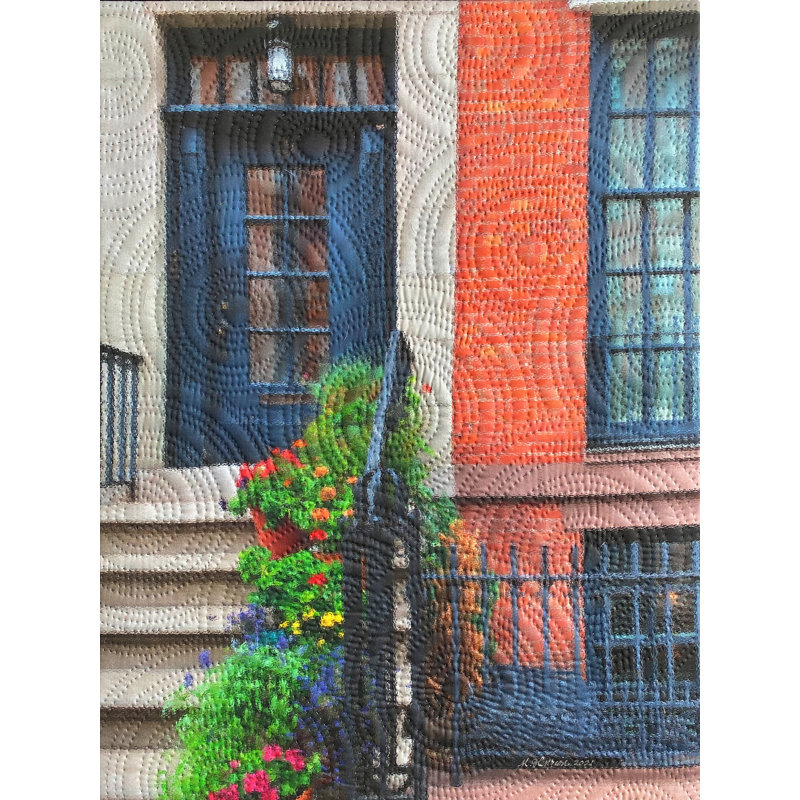 King Street 3 Print by Marilyn Henrion, Black Framed Paper, 21.2" H x 17.2" W