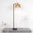 Rattan Floor Lamp With Foot Switch, Boho Standing Lamp For Living Room, Bedroom, Or Corner, Includes 2700K LED Bulb For Rustic Farmhouse And Coastal Decor