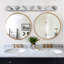 Luminaire pour meuble-lavabo mural 45 po à 7 lumières à DEL 45 po en chrome moderne-127317451-127317452