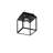 Cross Knurl 6.6'' W 1 - Bulb Outdoor Flush Mount-104831057