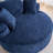 Round Accent Chair, 360 Swivel Chenille Barrel Chair, Fluffy Modern Sleeper for Living Room, Bedroom, Reading Room and Lounge-1621068484