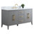 Chambery 60" Single Sink Bathroom Vanity with Engineered Marble Top-94811335-94811334