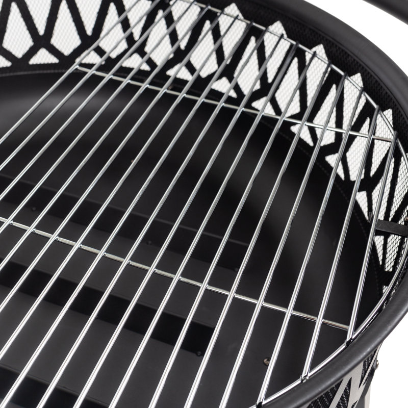 Round Steel Wood Burning Fire Pit