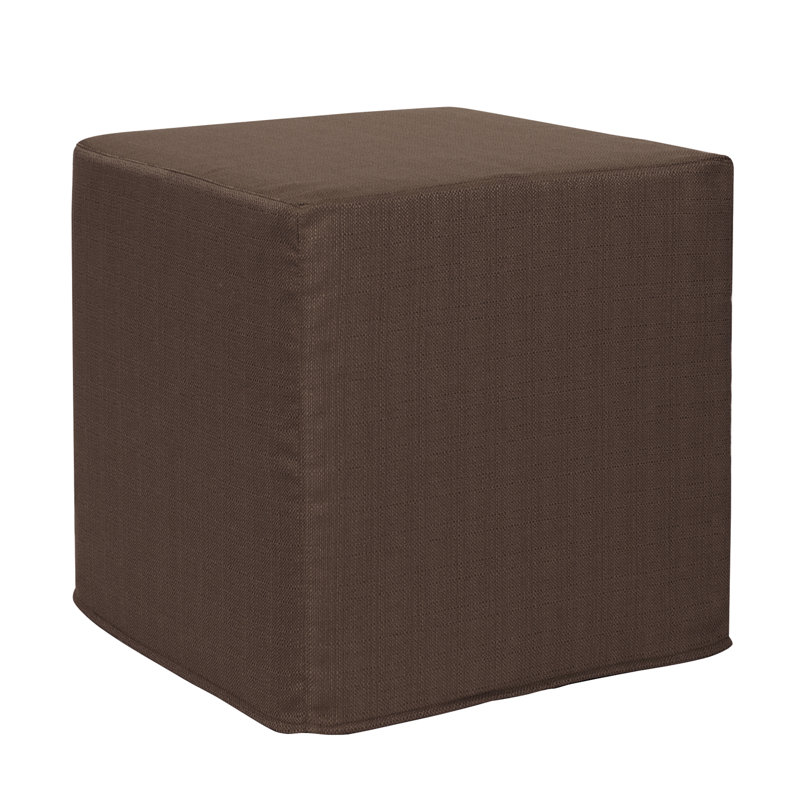 Contreras Upholstered Ottoman, Chocolate