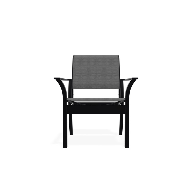 Leeward Outdoor Dining Chair, Black, Collect Charcoal