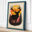 Deer in Golden Light Scandinavian - Wrapped Canvas-930127405-930127571
