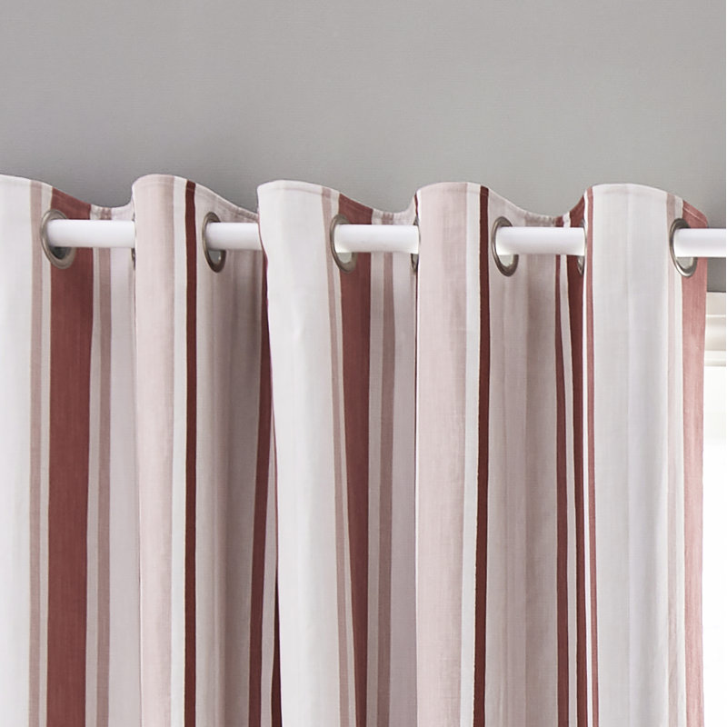 Awning Stripe Pair, 163 W x 183 D cm, Red