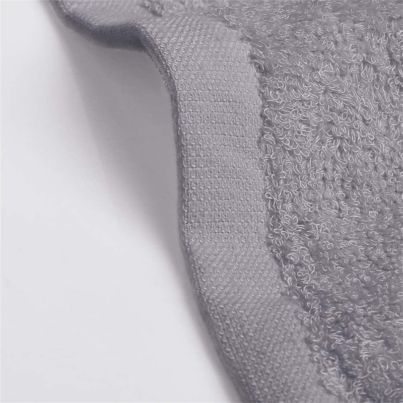 10 Packs Rayon From Bamboo Washcloths, Grey