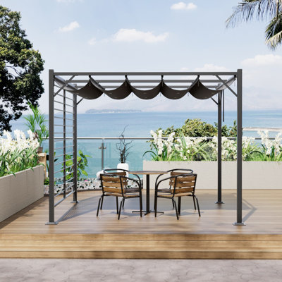 2.3m x 3m Metal Pergola
