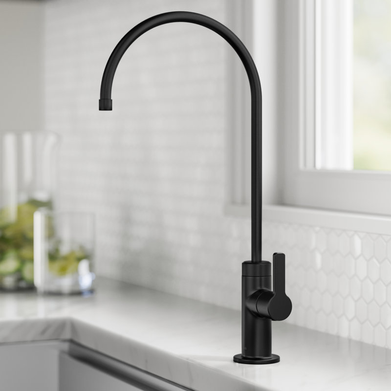 KRAUS Oletto Single Handle Drinking Water Filter Faucet for Reverse Osmosis, Matte Black