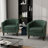 30.12" Wide Tufted Faux Leather Barrel Club Chair-1958009527